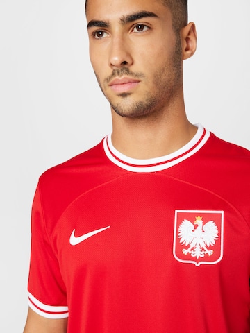 sarkans NIKE Sportiska stila krekls 'Polen 2022 Auswärts'
