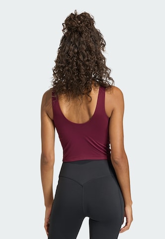 ADIDAS PERFORMANCE Bustier Sporttop 'Studio All Me' in Braun