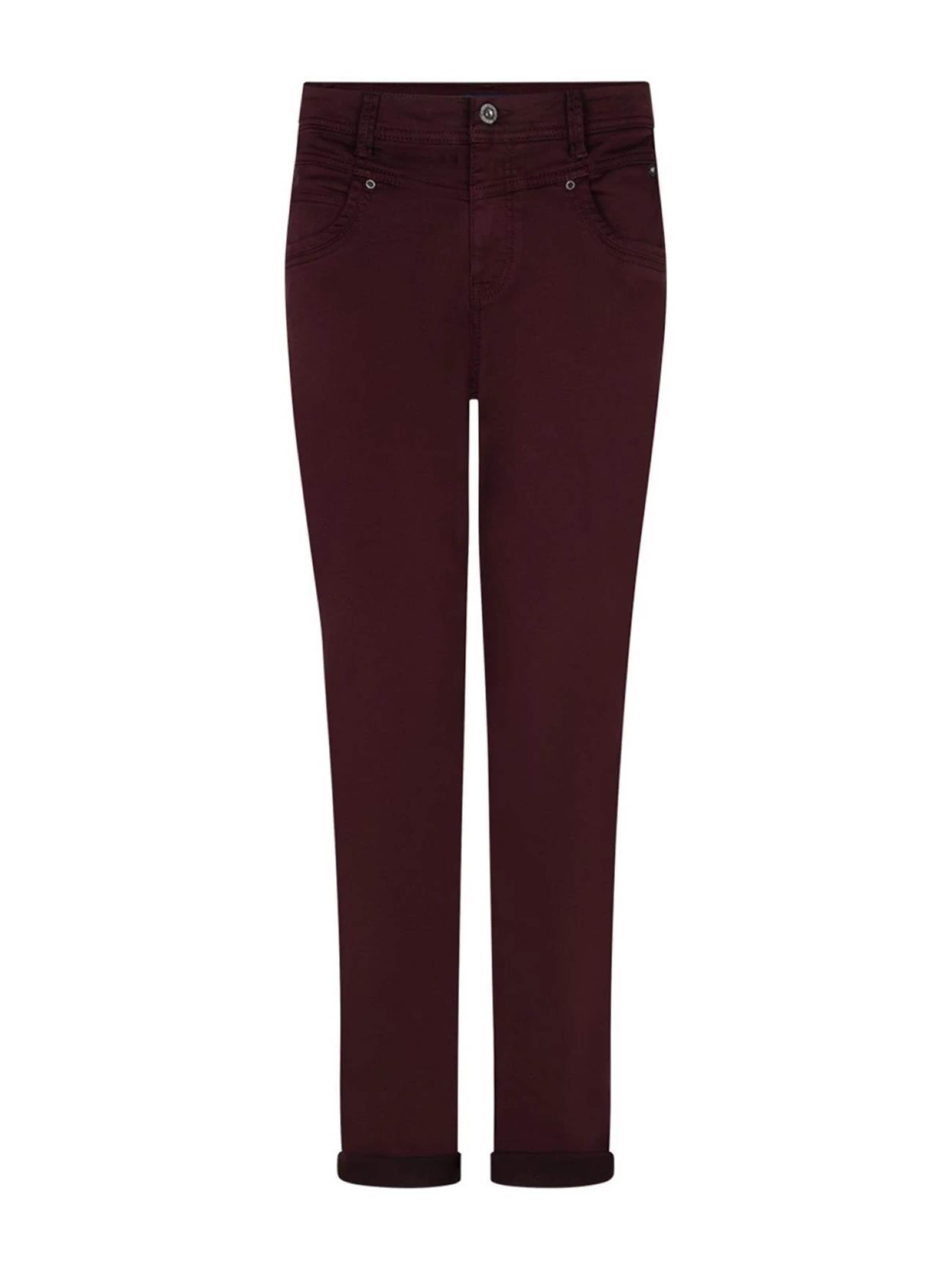 Red Button Regular Trousers 'RB Relax jog L31 burgundy' in Red: front