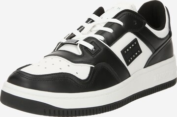 Tommy Jeans Sneakers laag 'BASKET' in Zwart: voorkant