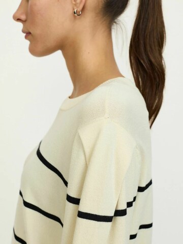 Pulover ' SRMarla ' de la Soft Rebels pe bej: lateral