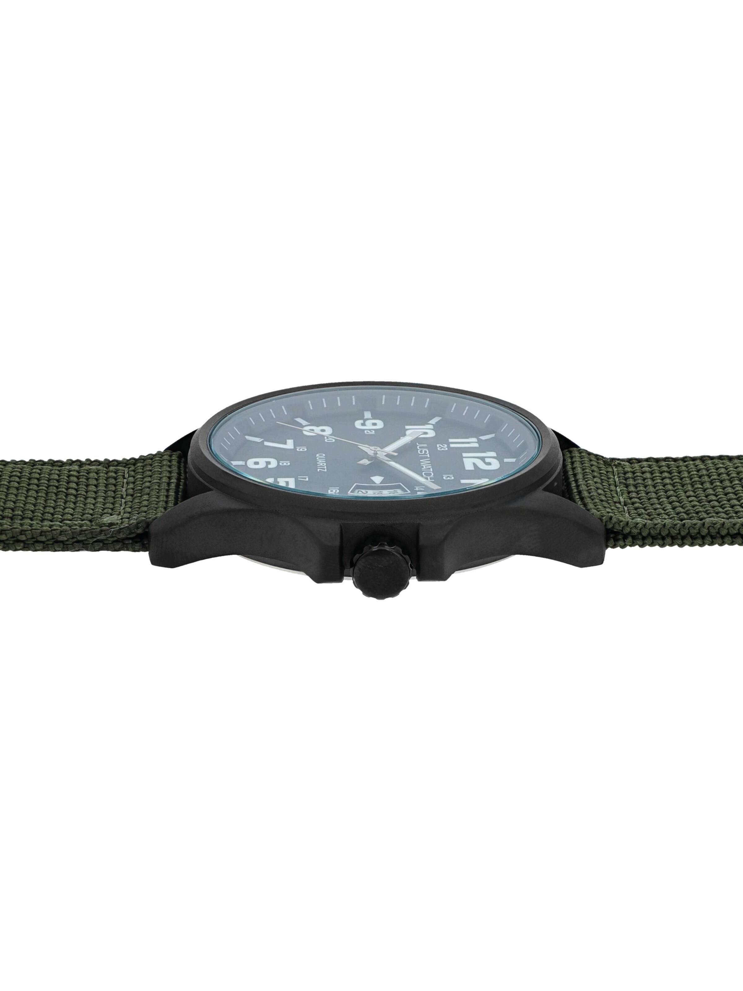 Just Watch Analog Watch 'Caius, Datumsanzeige' in Green