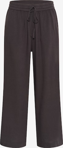 Wide Leg Pantalon 'KAmilia' Kaffe en noir : devant