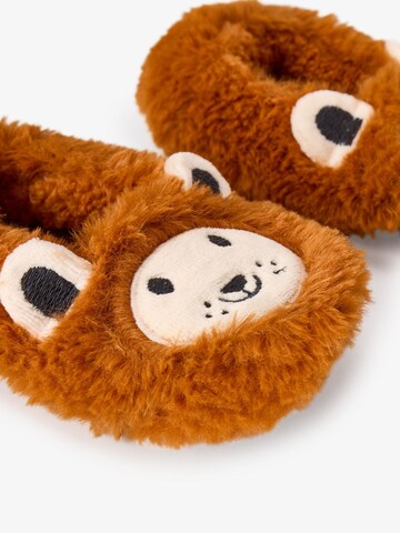 Penti Socken 'PENTI Jungen Lion Katzenmuster Strukturierte Hüttensocken'‌‌‌‌‌‌‌‌ in Braun
