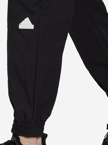 ADIDAS SPORTSWEARTapered Sportske hlače - crna boja