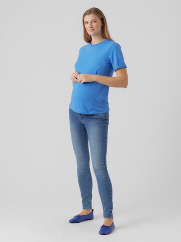 MAMALICIOUS Shirt 'New Eva' in Blauw