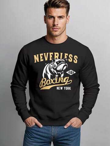 Neverless Sweatshirt 'Neverless Boxing' in Black