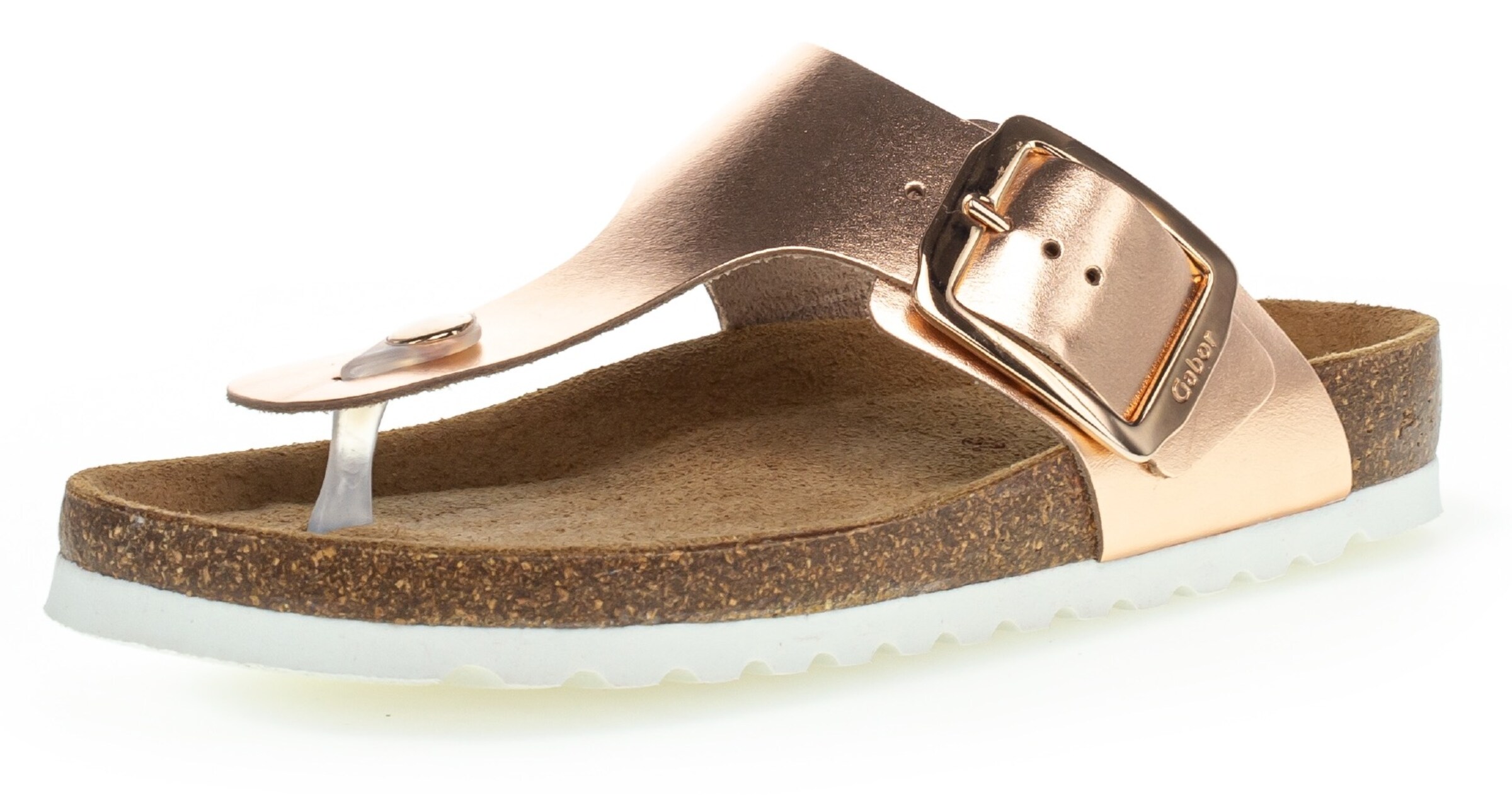 GABOR Teenslipper in Goud: voorkant