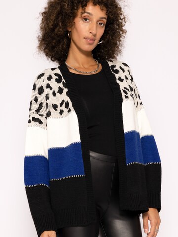 SASSYCLASSY Oversized cardigan in Blue: front