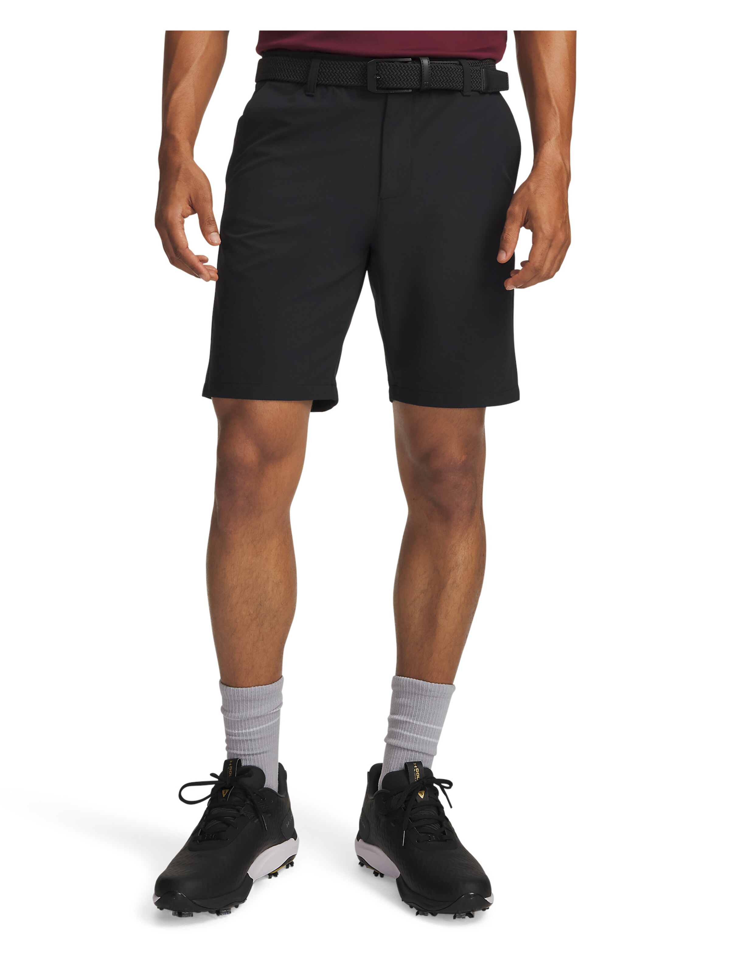 UNDER ARMOUR Regular Sports trousers in Black: front