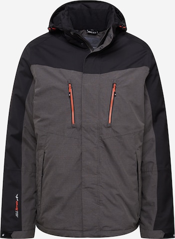 KILLTEC Outdoor jacket 'Ostfold' in Grey: front