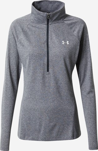 UNDER ARMOUR - Camisa funcionais 'Tech' em cinzento: frente