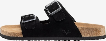 19V69 ITALIA Sandal ' SASSUOLO SUEDE ' in Black: front