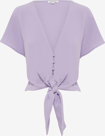 Tussah - Blusa 'ORANA' em roxo: frente