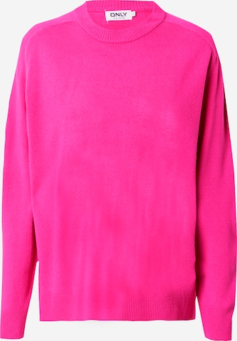 Pull-over 'SUNNY' ONLY en rose : devant