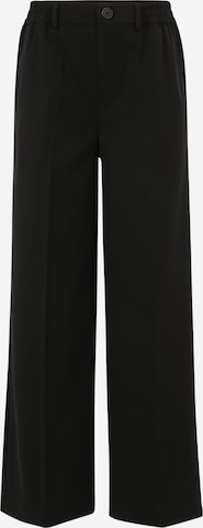 Pieces Petite Wide leg Pleated Pants 'CAMIL' in Black: front