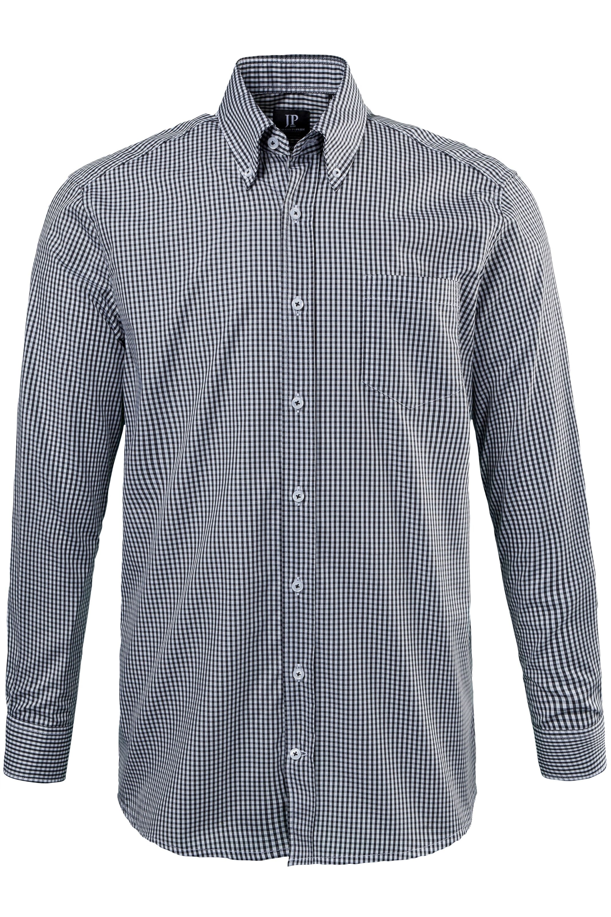 JP1880 Button Up Shirt in Black: front