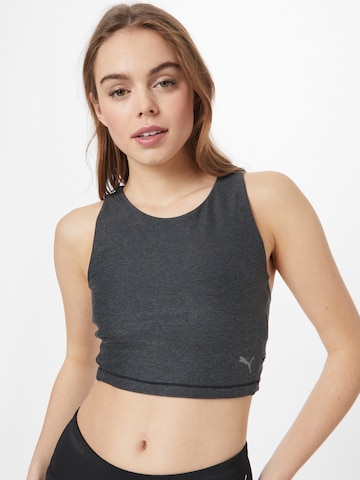 PUMA Sport top - szürke: elől