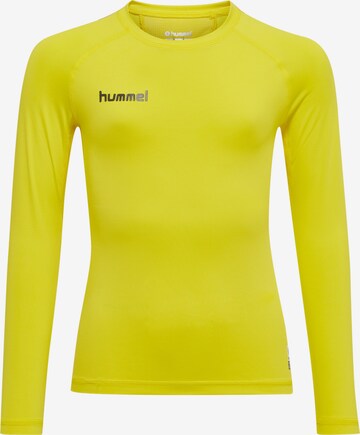 Hummel Functioneel shirt in Geel: voorkant