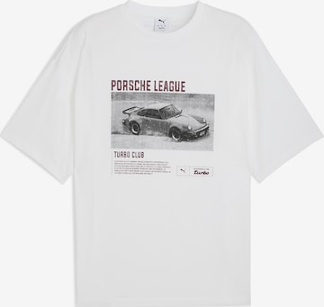 PUMA T-Shirt 'Puma x Porsche Legacy' in Weiß: Vorderseite
