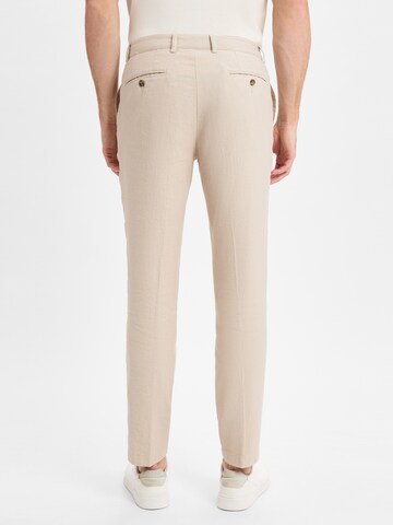 Nils Sundström Regular Bandplooibroek 'Nielson' in Beige