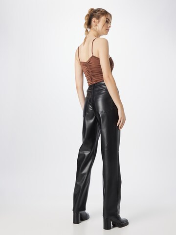 Gina Tricot Regular Trousers in Black