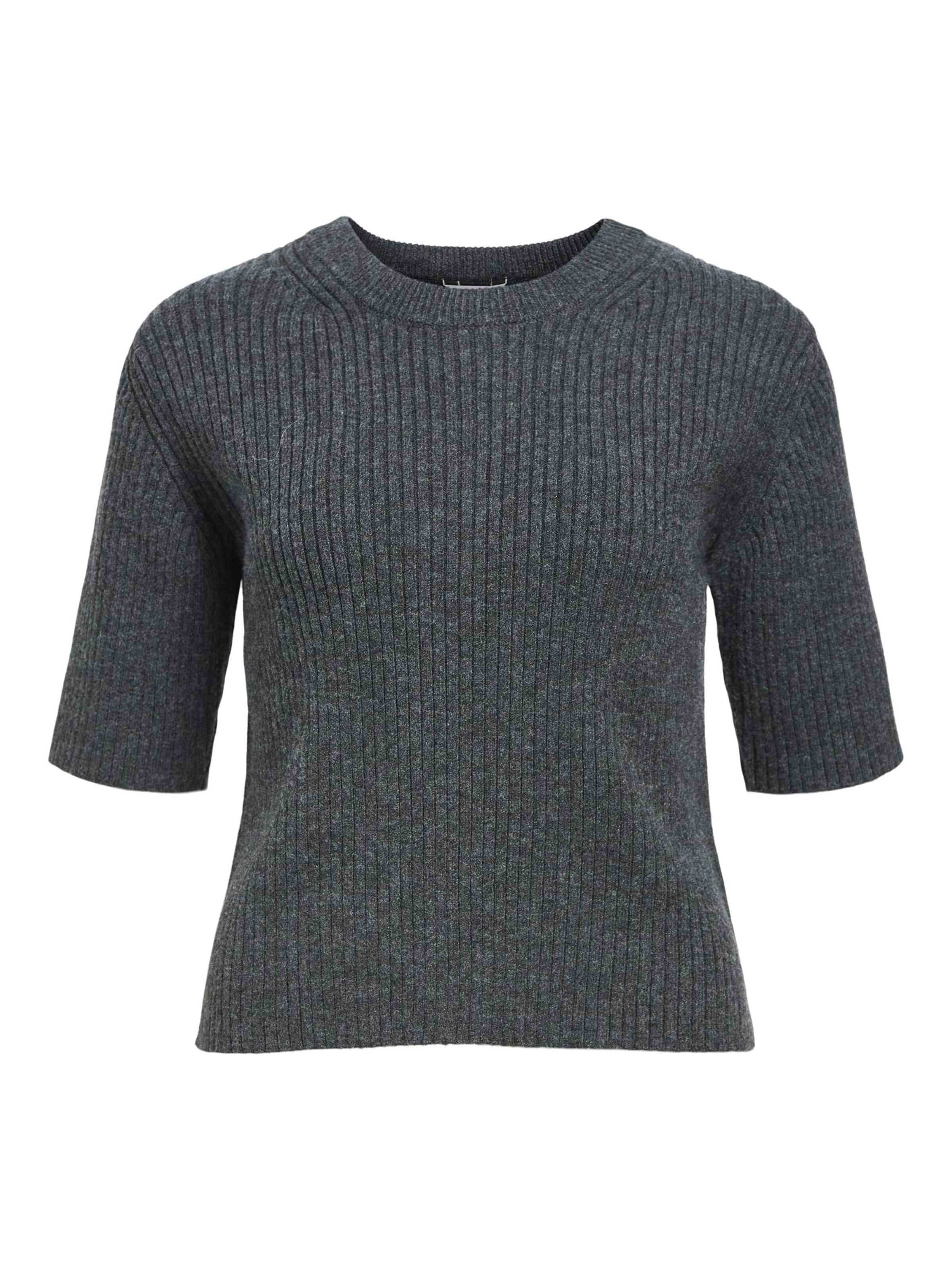 OBJECT Pullover 'Elva' in Grau: Vorderseite