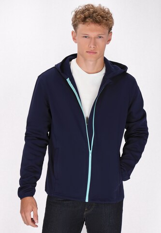 Mo ATHLSR - Sudadera con cremallera en azul: frente