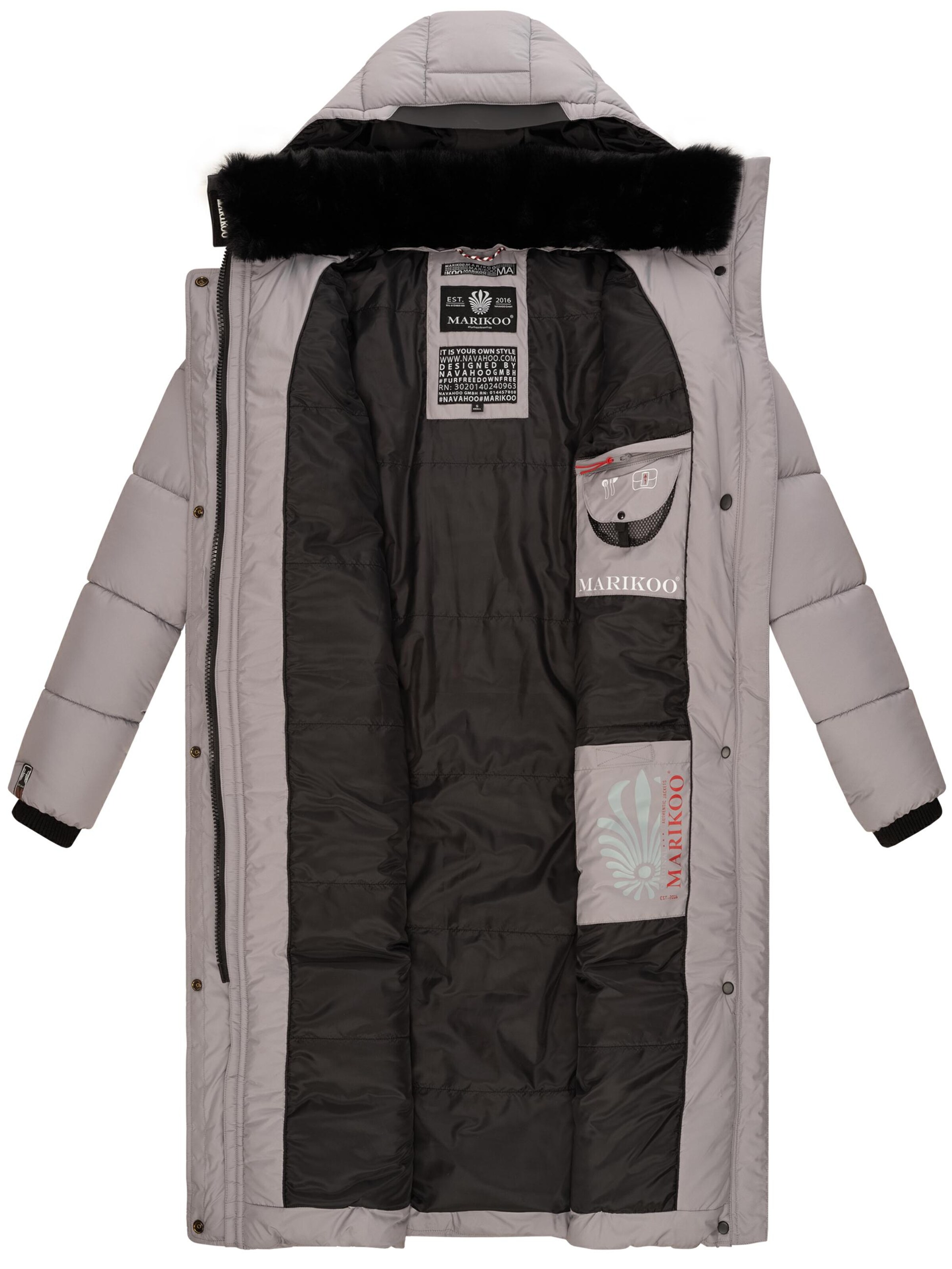 MARIKOO Winter coat in Grey