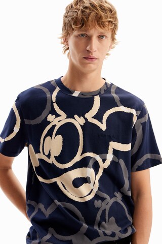 T-Shirt 'Arty Mickey Mouse' Desigual en bleu