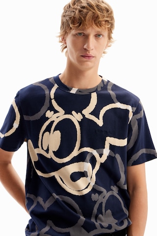 Desigual - Camiseta 'Arty Mickey Mouse' en azul