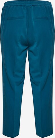 KAFFE CURVE regular Παντελόνι με τσάκιση 'Sakira' σε μπλε