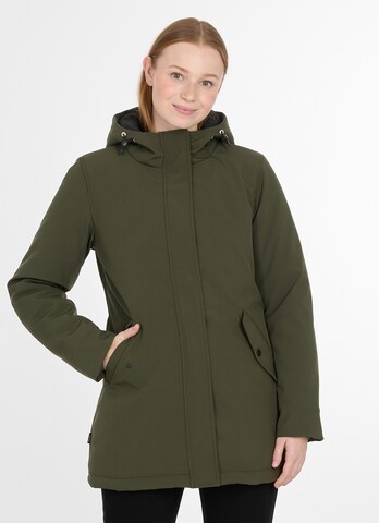 Ragwear Between-Season Jacket in Green: front