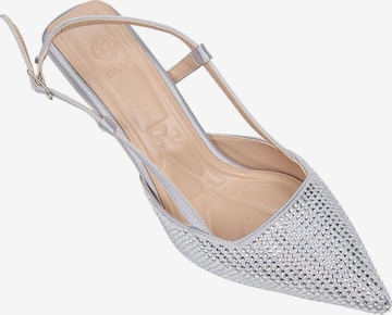 Desa Slingback pumps 'Stilett' in Silver: front