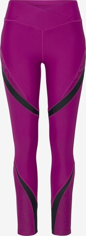 LASCANA ACTIVE Skinny Workout Pants in Purple: front