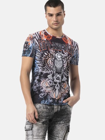 CIPO & BAXX Shirt 'CT818' in Blue: front