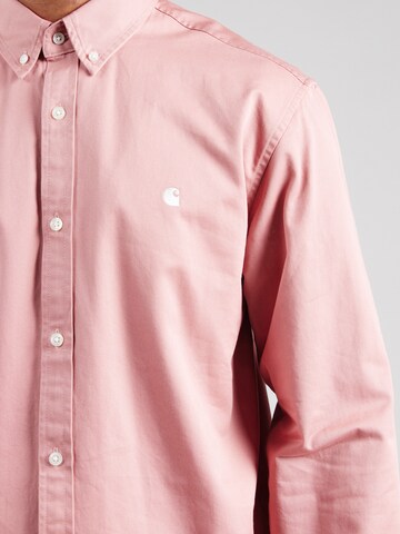 Carhartt WIP Regular Fit Hemd 'Madison' in Pink