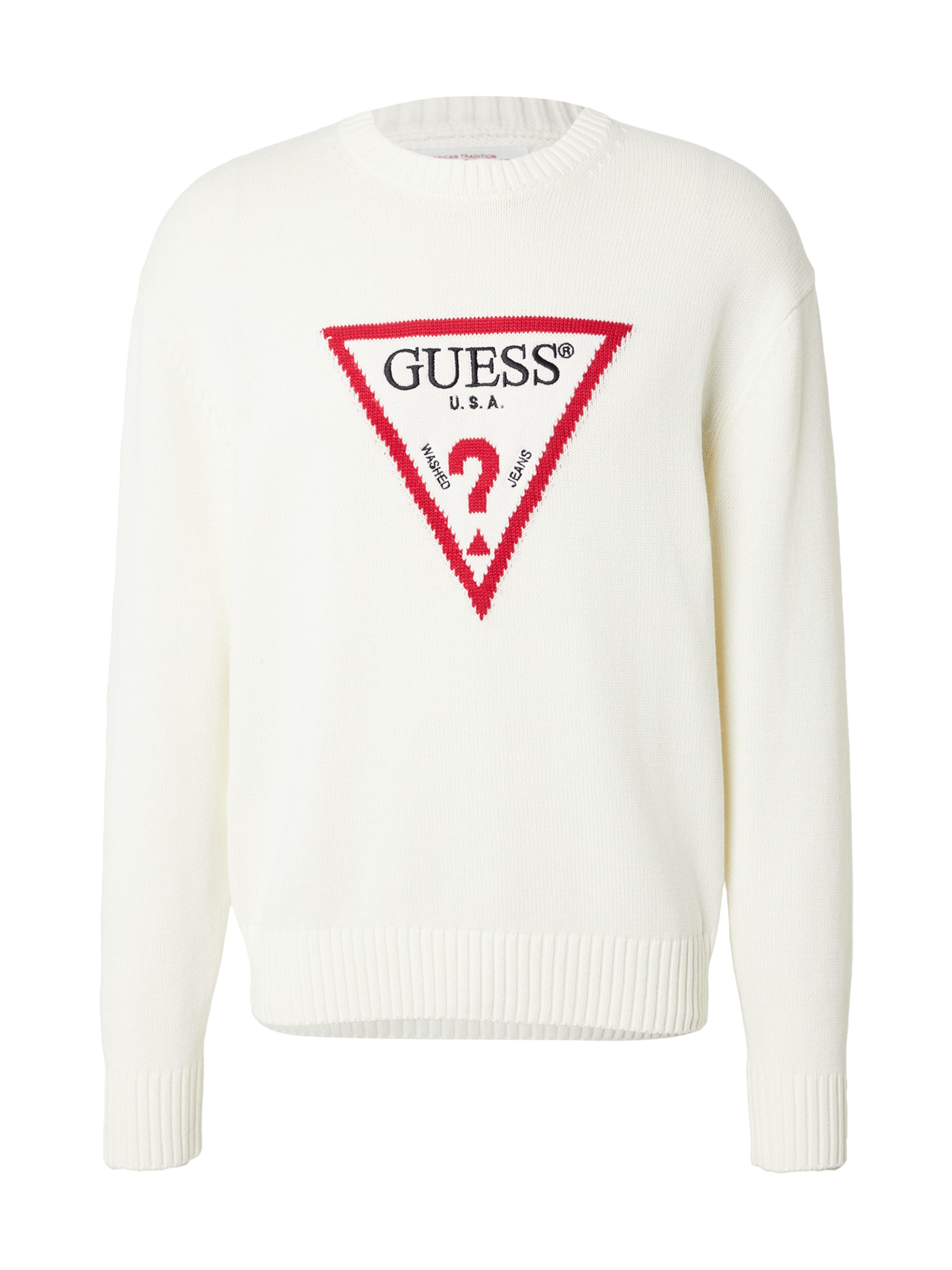 GUESS JEANS Trui in Wit: voorkant