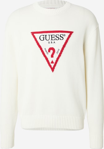 GUESS JEANS Neulepaita värissä valkoinen: etupuoli
