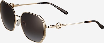 Lunettes de soleil 'SANTORINI' MICHAEL Michael Kors en or : devant