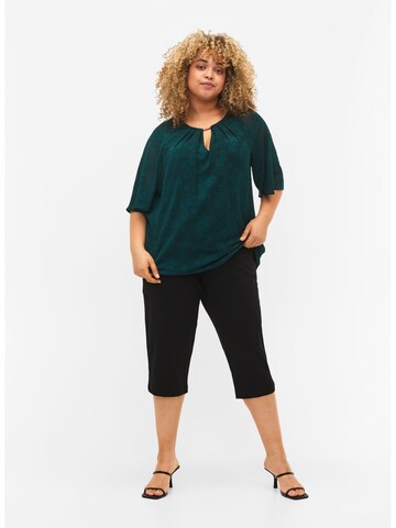 Zizzi Blouse 'Mabby' in Groen