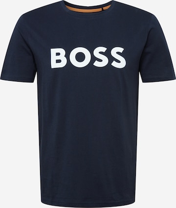 T-Shirt 'Thinking 1' BOSS en bleu : devant