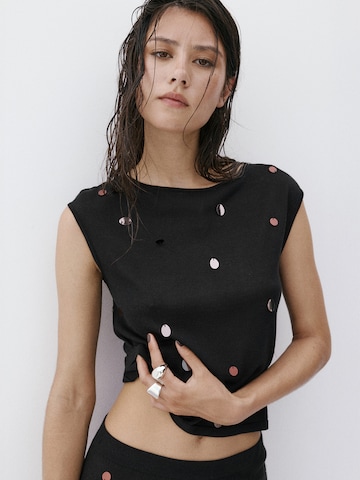 MANGO Top 'DARKY' in Schwarz