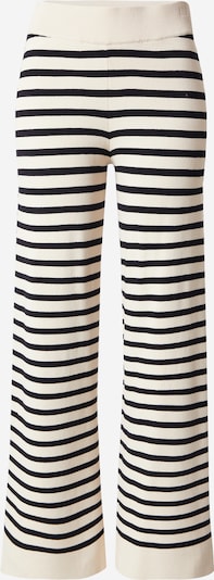 YAS Housut 'YASFONNY' värissä kerma / musta, Tuotenäkymä