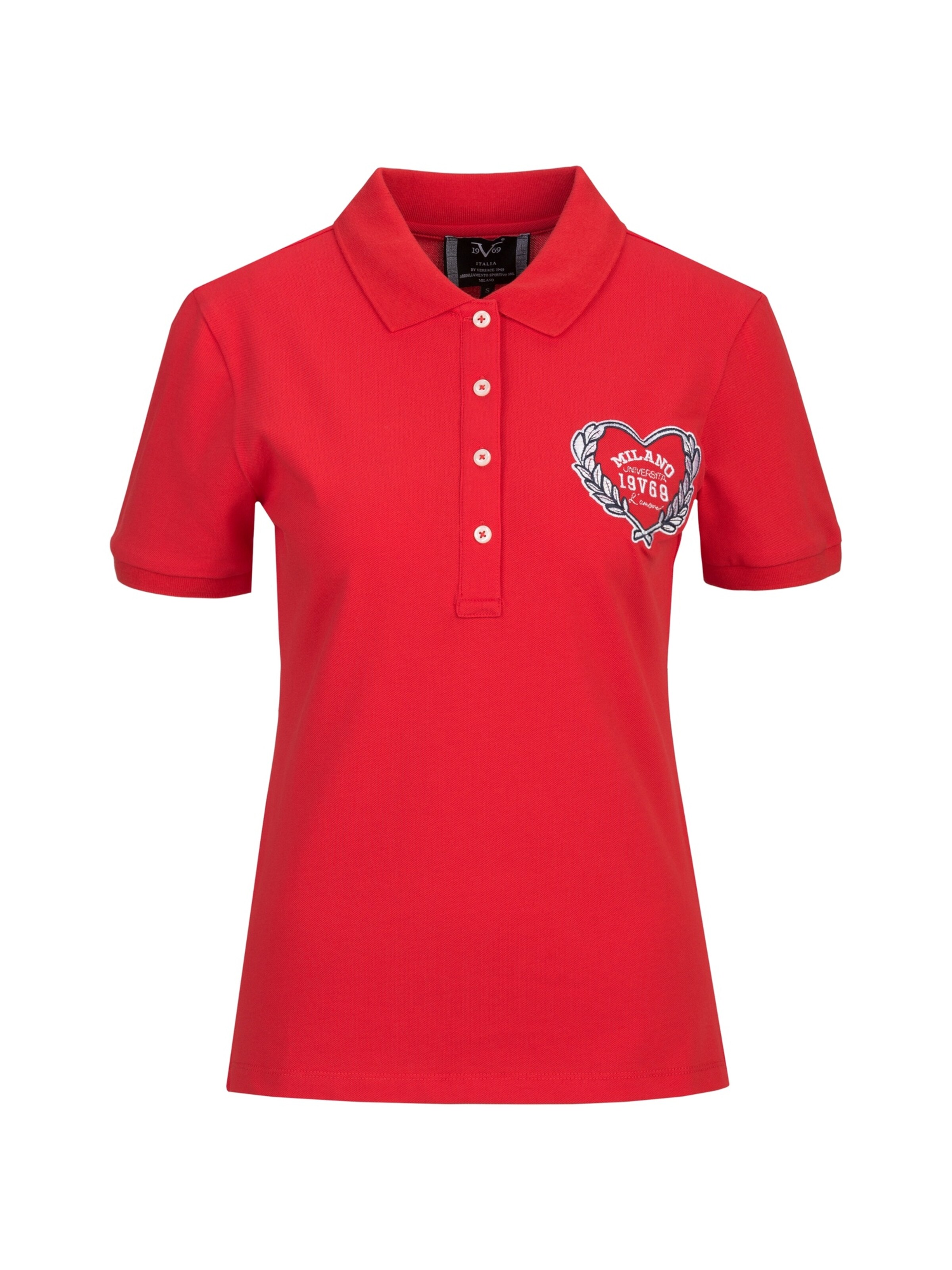 19V69 ITALIA Shirt 'Bibi College' in L in Red / Black / White, Item view