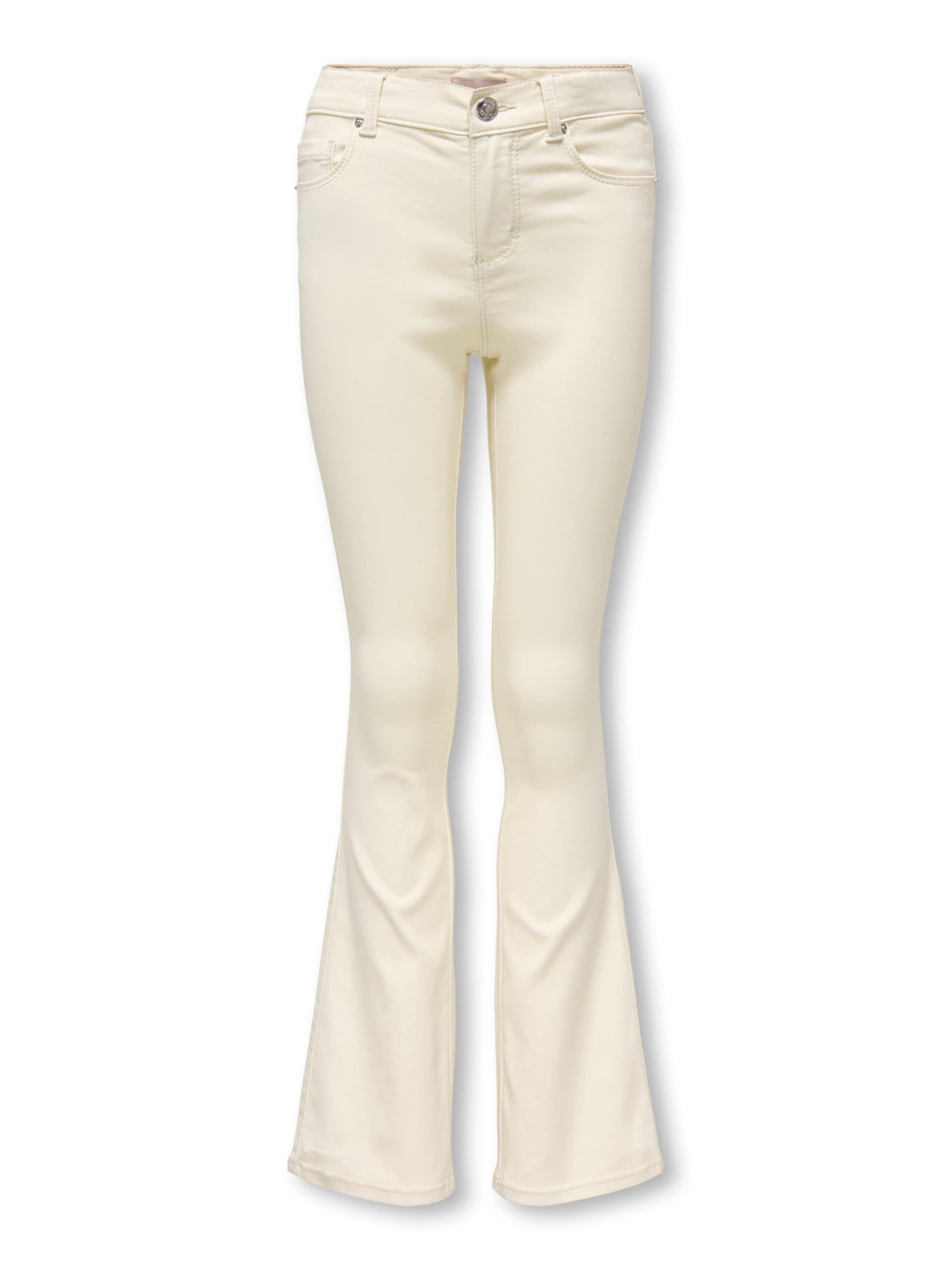 ONLY GIRLS Flared Jeans 'KOGROYAL' i beige: framsida