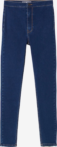 Bershka Skinny Jeans in Blue: front