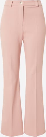 Dorothy Perkins - Bootcut Calças com vincos em rosa: frente