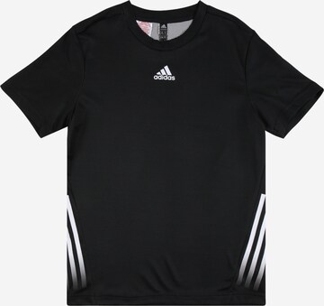 T-Shirt fonctionnel ADIDAS PERFORMANCE en noir : devant