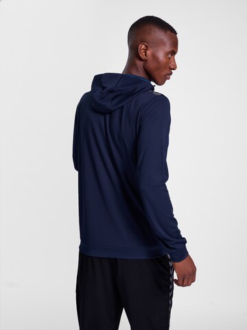 Hummel Athletic Zip-Up Hoodie 'AUTHENTIC' in Blue